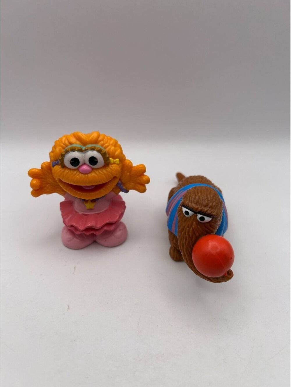 Sesame Street Hasbro Zoe & Snuffleupagus Figures Lot